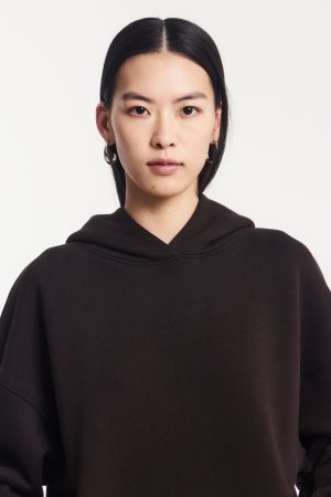 Oversized Hoodie in Bitter Chocolate