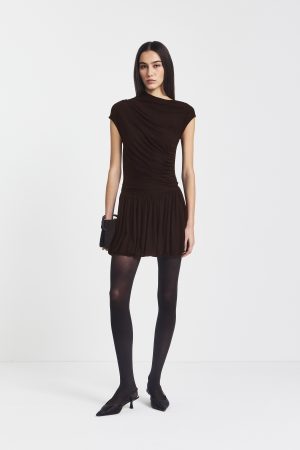 Bailey Mini Dress in Bitter Chocolate